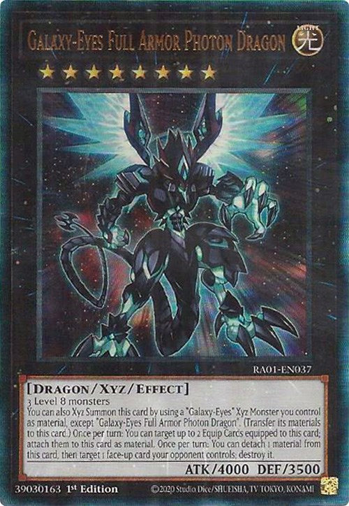 Galaxy-Eyes Full Armor Photon Dragon [RA01-EN037] Prismatic Ultimate Rare | GnG Games