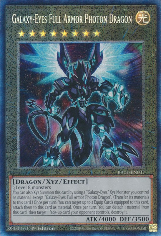 Galaxy-Eyes Full Armor Photon Dragon [RA01-EN037] Prismatic Collector's Rare | GnG Games