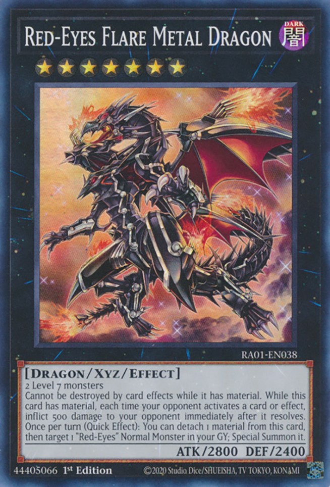 Red-Eyes Flare Metal Dragon [RA01-EN038] Super Rare | GnG Games