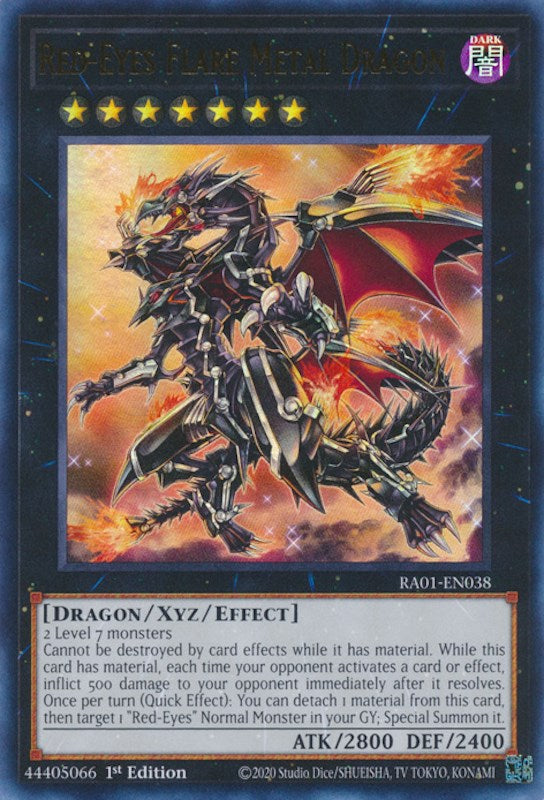 Red-Eyes Flare Metal Dragon [RA01-EN038] Ultra Rare | GnG Games