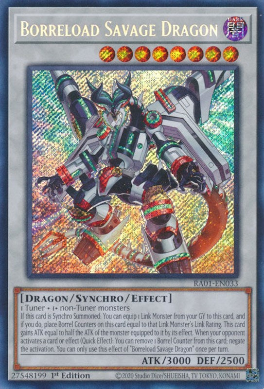 Borreload Savage Dragon [RA01-EN033] Secret Rare | GnG Games