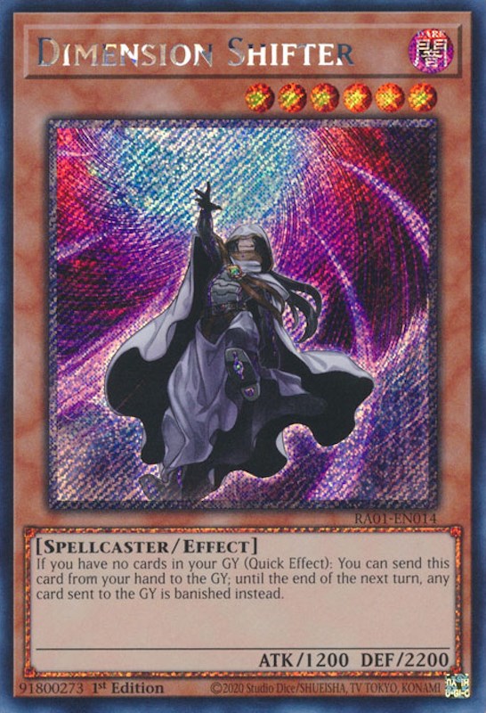 Dimension Shifter [RA01-EN014] Platinum Secret Rare | GnG Games