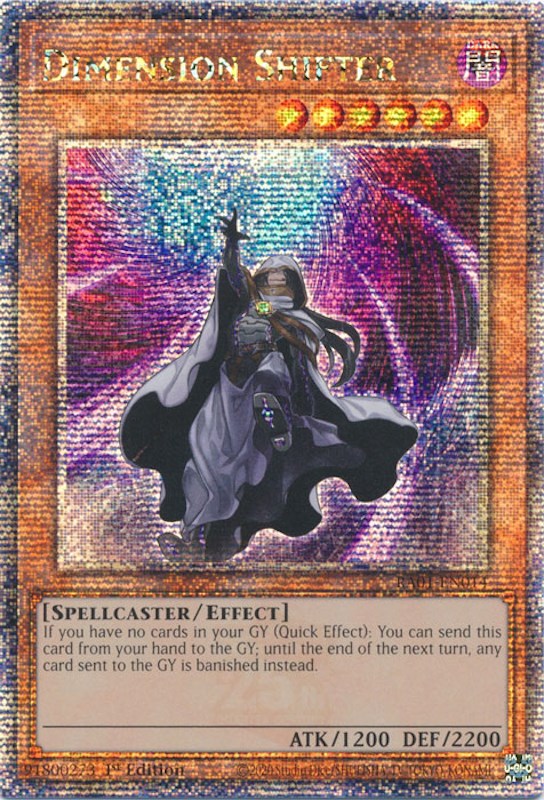 Dimension Shifter [RA01-EN014] Quarter Century Secret Rare | GnG Games