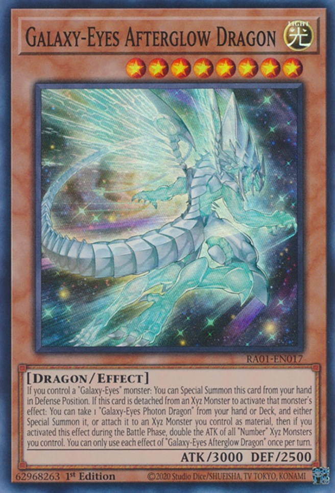 Galaxy-Eyes Afterglow Dragon [RA01-EN017] Super Rare | GnG Games