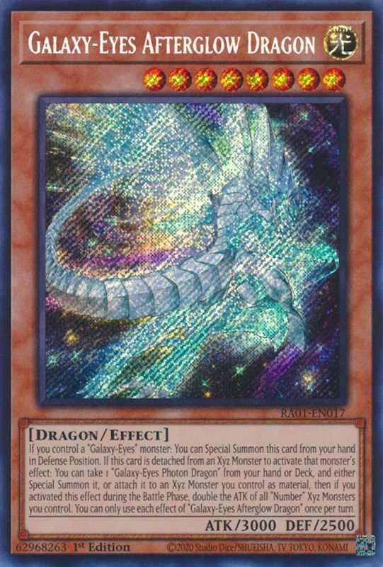 Galaxy-Eyes Afterglow Dragon [RA01-EN017] Secret Rare | GnG Games