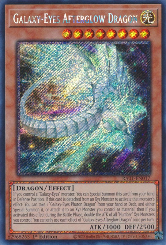 Galaxy-Eyes Afterglow Dragon [RA01-EN017] Platinum Secret Rare | GnG Games