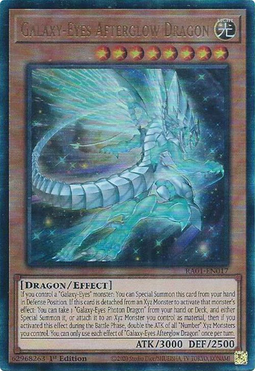 Galaxy-Eyes Afterglow Dragon [RA01-EN017] Prismatic Ultimate Rare | GnG Games