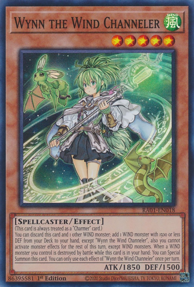 Wynn the Wind Channeler [RA01-EN018] Super Rare | GnG Games