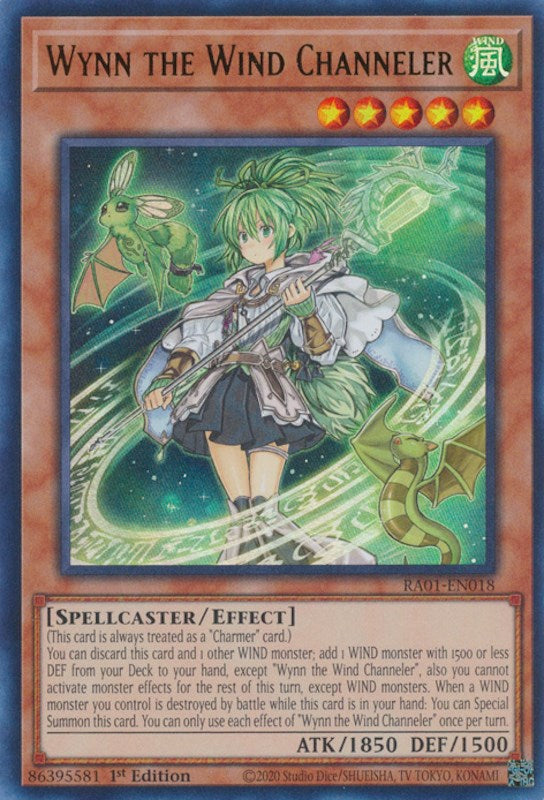 Wynn the Wind Channeler [RA01-EN018] Ultra Rare | GnG Games