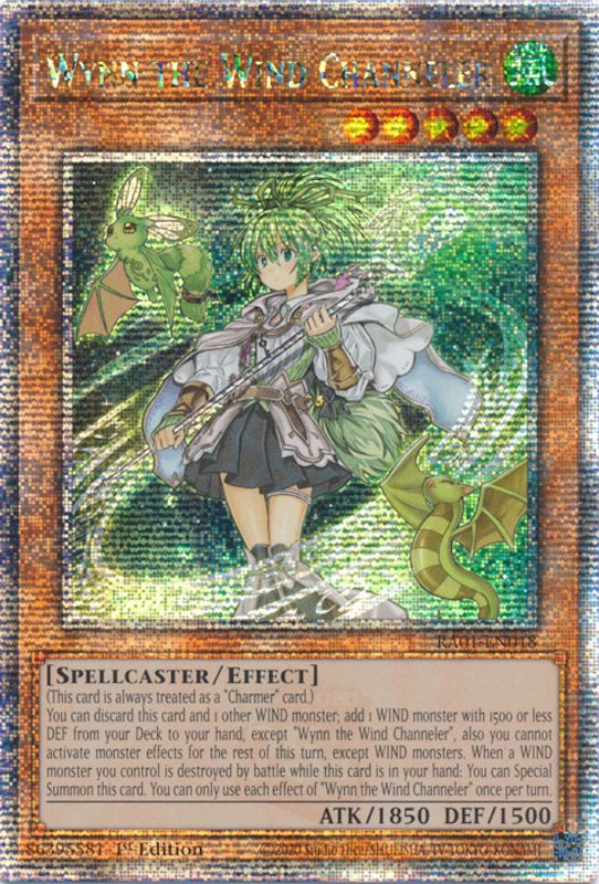 Wynn the Wind Channeler [RA01-EN018] Quarter Century Secret Rare | GnG Games