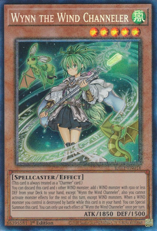 Wynn the Wind Channeler [RA01-EN018] Prismatic Collector's Rare | GnG Games
