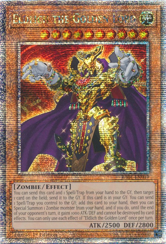 Eldlich the Golden Lord [RA01-EN019] Quarter Century Secret Rare | GnG Games