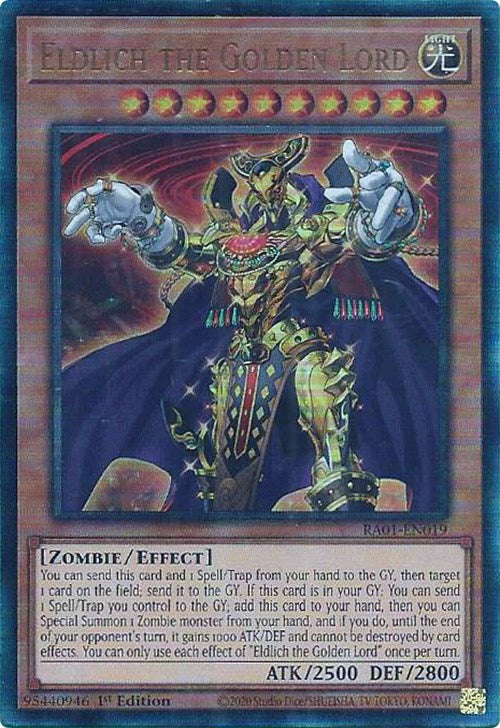 Eldlich the Golden Lord [RA01-EN019] Prismatic Ultimate Rare | GnG Games