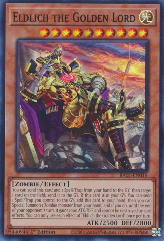 Eldlich the Golden Lord (Alternate Art) [RA01-EN019] Super Rare | GnG Games