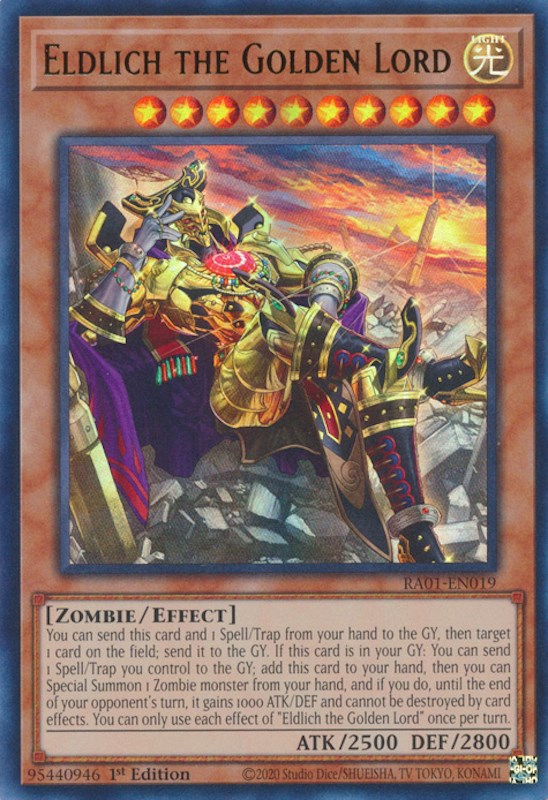 Eldlich the Golden Lord (Alternate Art) [RA01-EN019] Ultra Rare | GnG Games