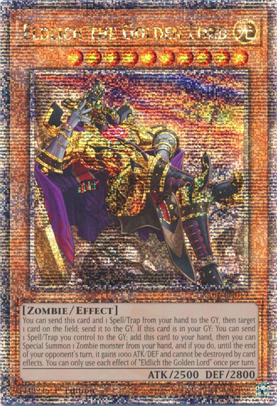 Eldlich the Golden Lord (Alternate Art) [RA01-EN019] Quarter Century Secret Rare | GnG Games