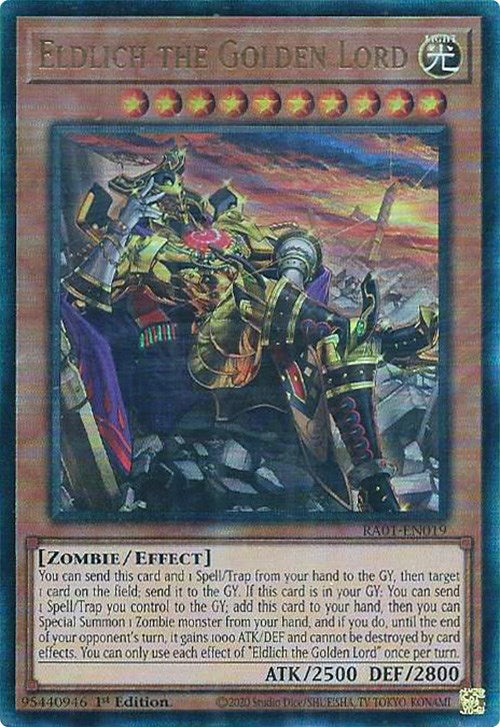 Eldlich the Golden Lord (Alternate Art) [RA01-EN019] Prismatic Ultimate Rare | GnG Games