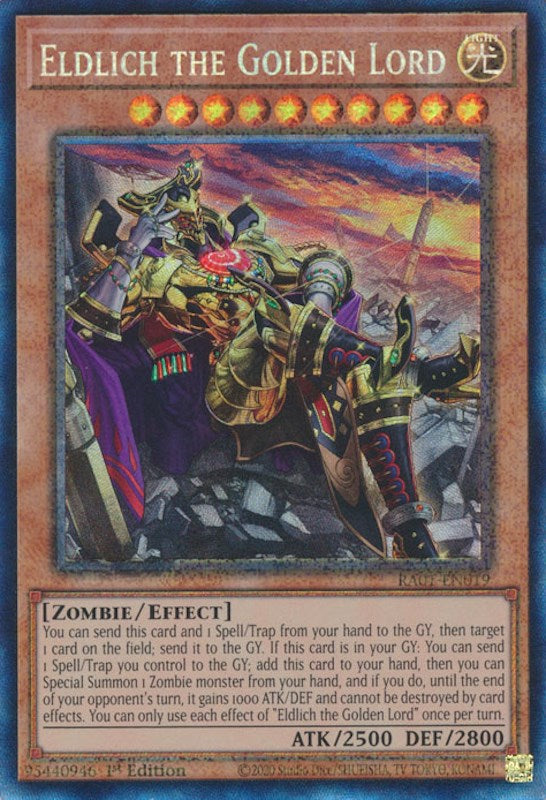 Eldlich the Golden Lord (Alternate Art) [RA01-EN019] Prismatic Collector's Rare | GnG Games