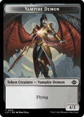 Vampire // Vampire Demon Double-Sided Token [The Lost Caverns of Ixalan Tokens] | GnG Games