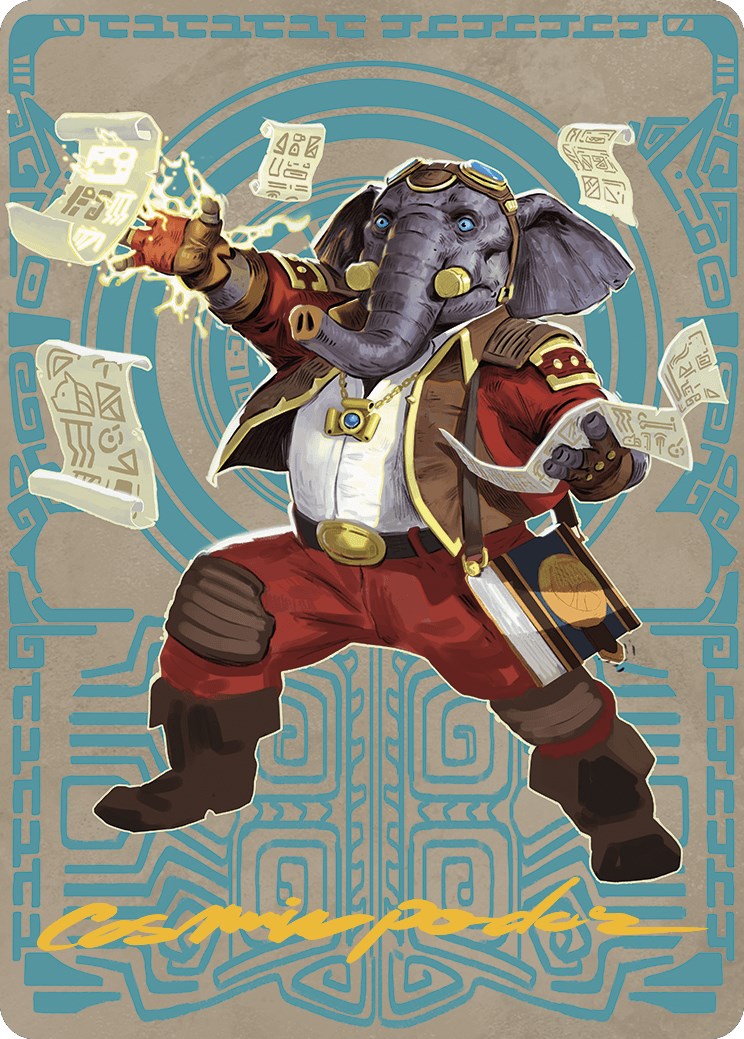Quintorius Kand Art Card (65/81) (Gold-Stamped Signature) [The Lost Caverns of Ixalan Art Series] | GnG Games