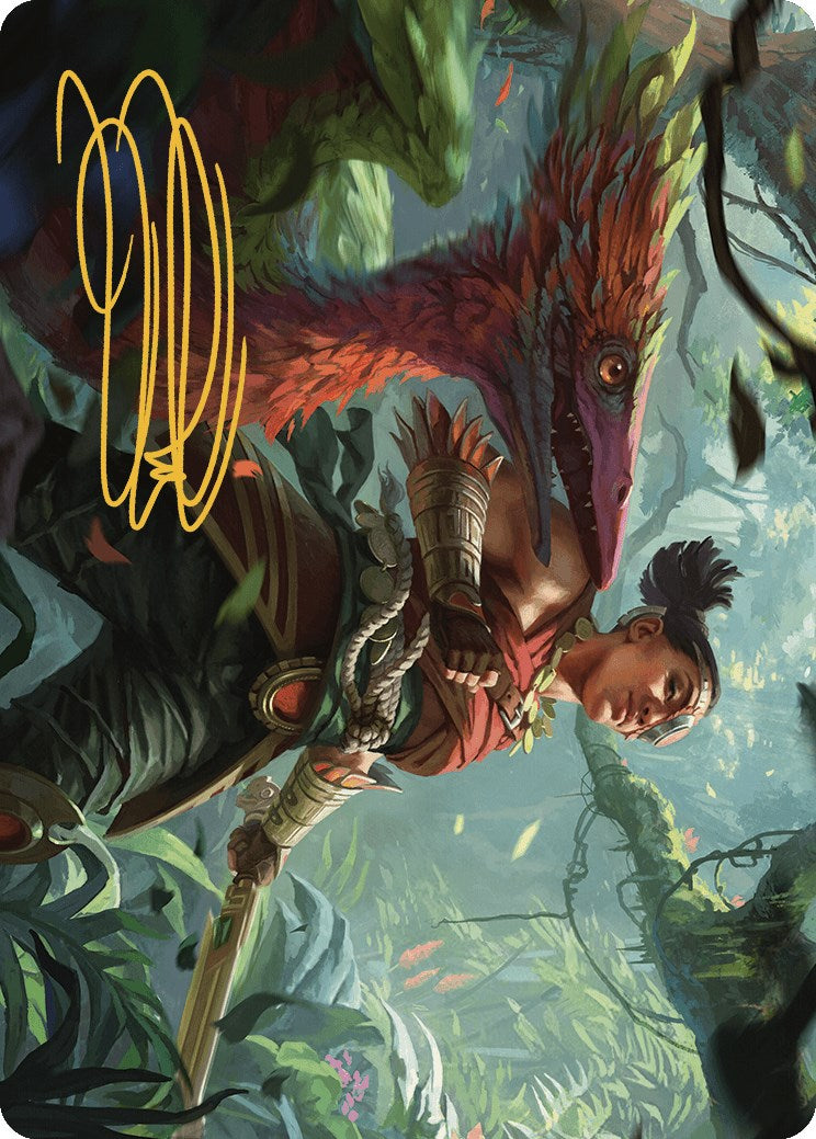 Wayta, Trainer Prodigy Art Card (Gold-Stamped Signature) [The Lost Caverns of Ixalan Art Series] | GnG Games