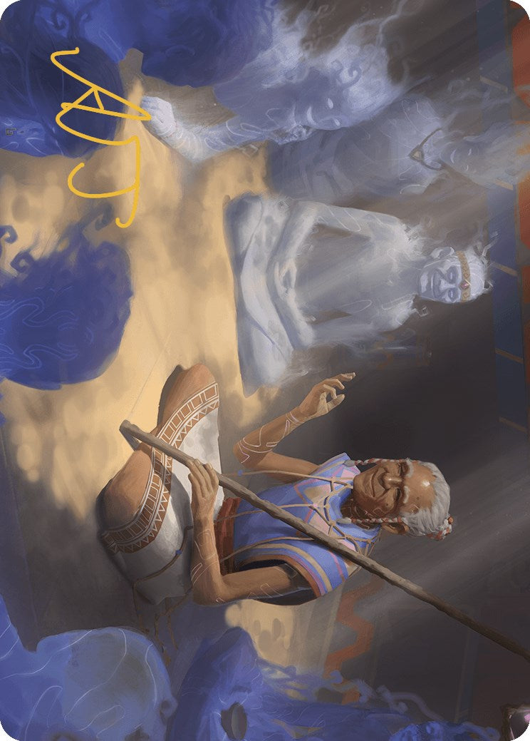 Ancestral Reminiscence Art Card (Gold-Stamped Signature) [The Lost Caverns of Ixalan Art Series] | GnG Games