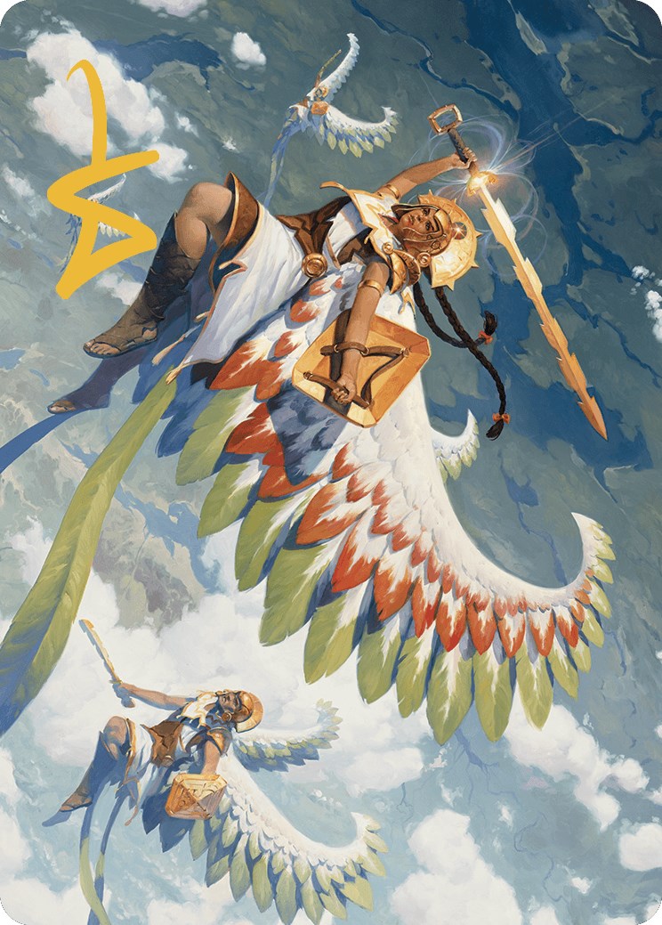 Resplendent Angel Art Card (5/81) (Gold-Stamped Signature) [The Lost Caverns of Ixalan Art Series] | GnG Games