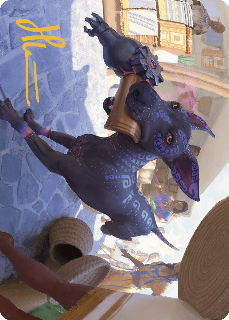 Mischievous Pup Art Card (Gold-Stamped Signature) [The Lost Caverns of Ixalan Art Series] | GnG Games