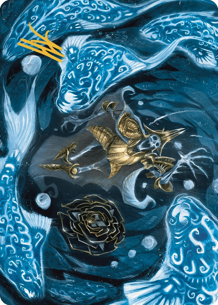 Eaten by Piranhas Art Card (Gold-Stamped Signature) [The Lost Caverns of Ixalan Art Series] | GnG Games
