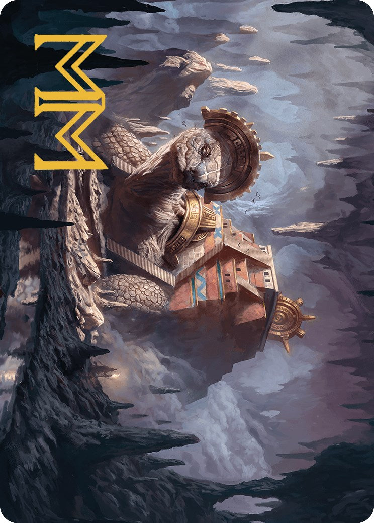 Bedrock Tortoise Art Card (Gold-Stamped Signature) [The Lost Caverns of Ixalan Art Series] | GnG Games
