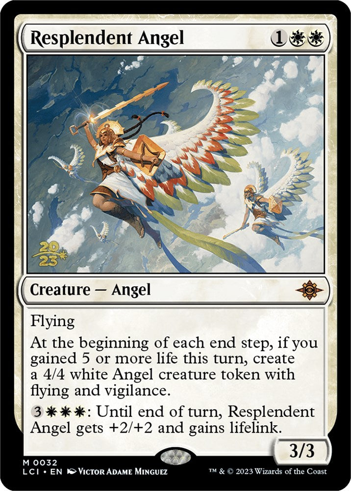 Resplendent Angel (LCI) [The Lost Caverns of Ixalan Prerelease Cards] | GnG Games