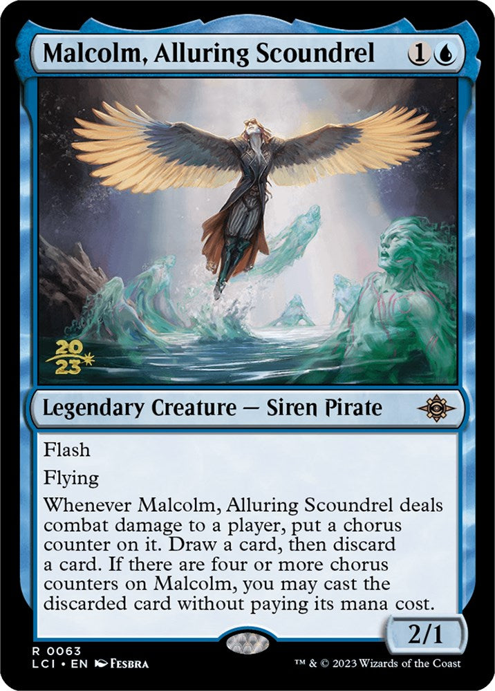 Malcolm, Alluring Scoundrel [The Lost Caverns of Ixalan Prerelease Cards] | GnG Games