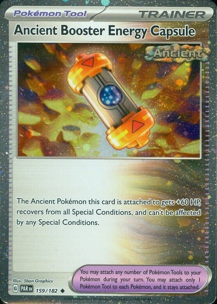 Ancient Booster Energy Capsule (159/182) (Cosmos Holo) [Scarlet & Violet: Paradox Rift] | GnG Games