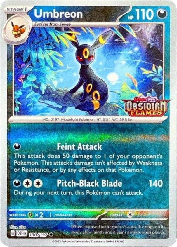 Umbreon (130/197) (Obsidian Flames Stamped) [Scarlet & Violet: Obsidian Flames] | GnG Games