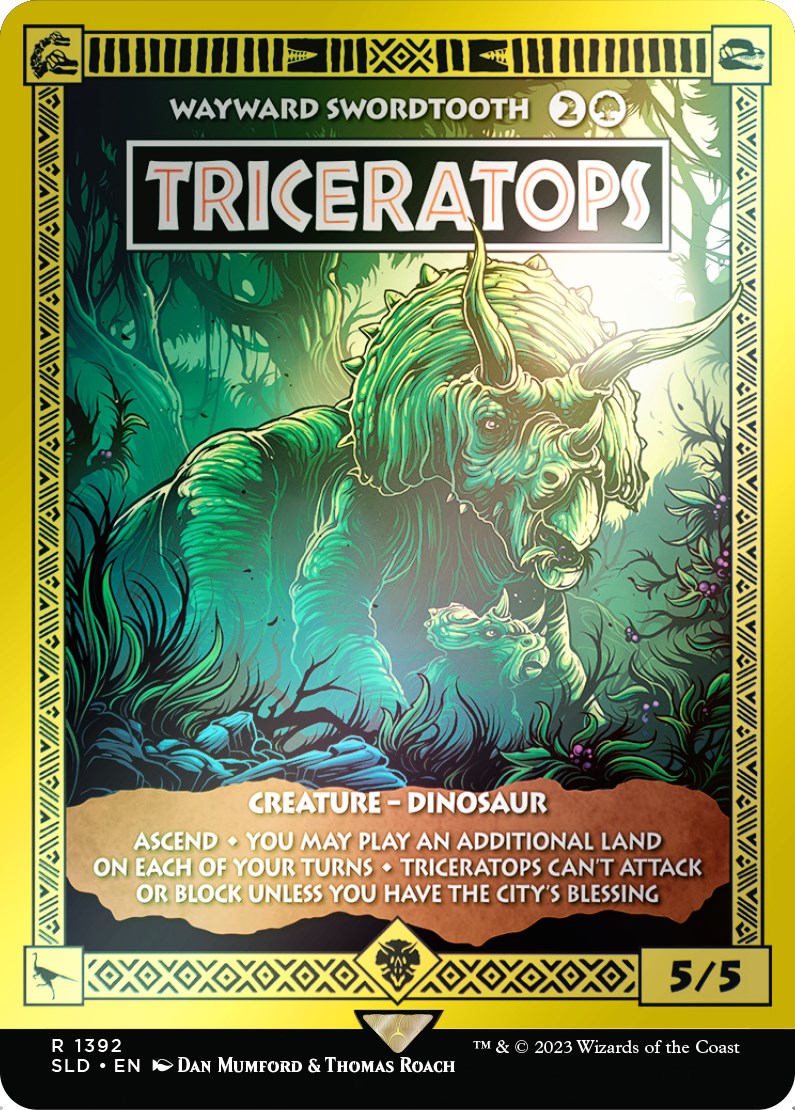 Triceratops - Wayward Swordtooth (Rainbow Foil) [Secret Lair Drop Series] | GnG Games