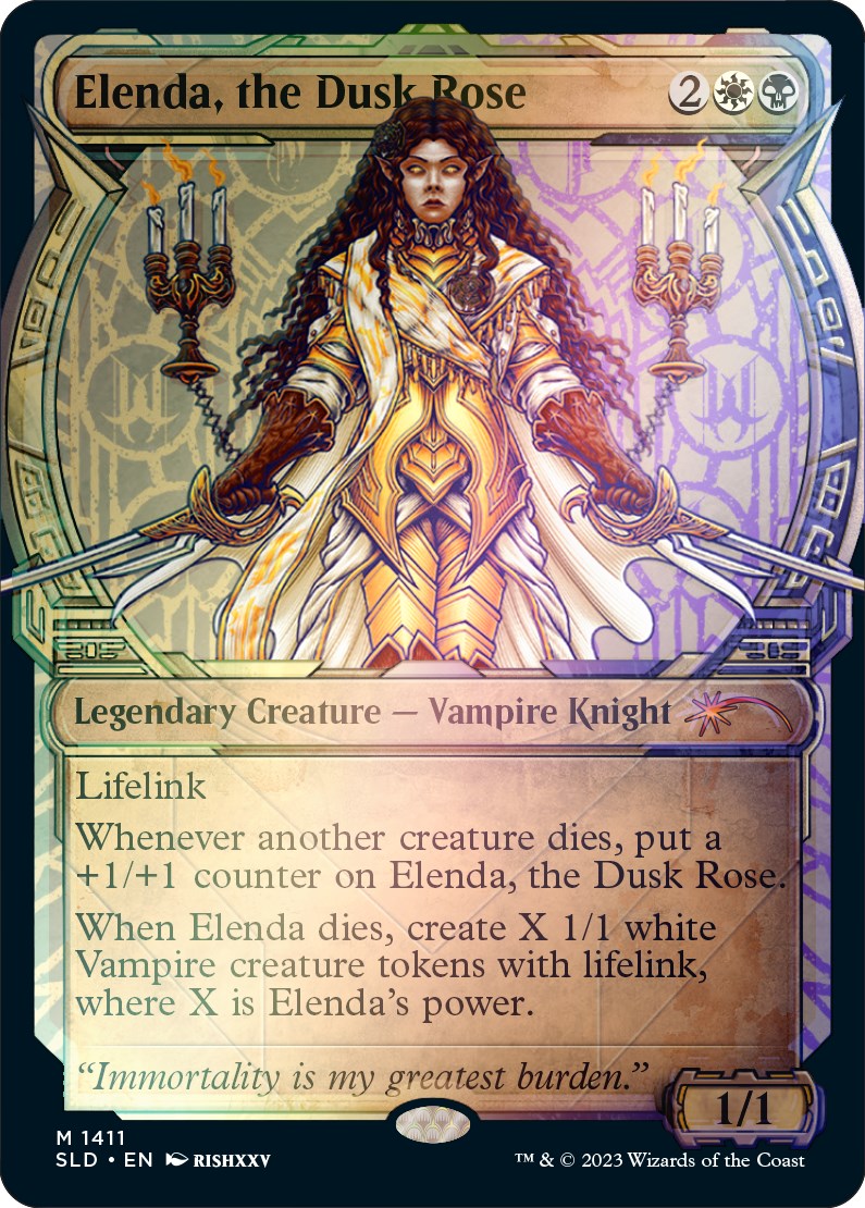 Elenda, the Dusk Rose (Rainbow Foil) [Secret Lair Drop Series] | GnG Games