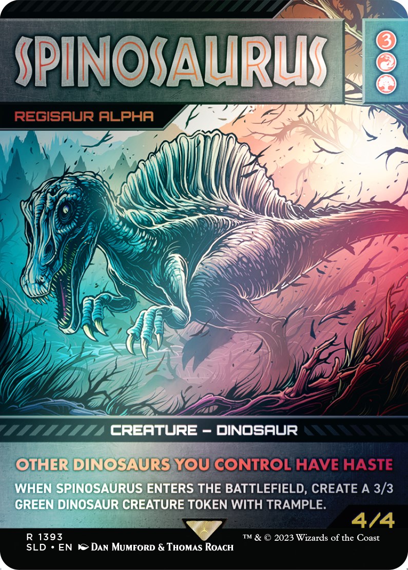 Spinosaurus - Regisaur Alpha (Rainbow Foil) [Secret Lair Drop Series] | GnG Games