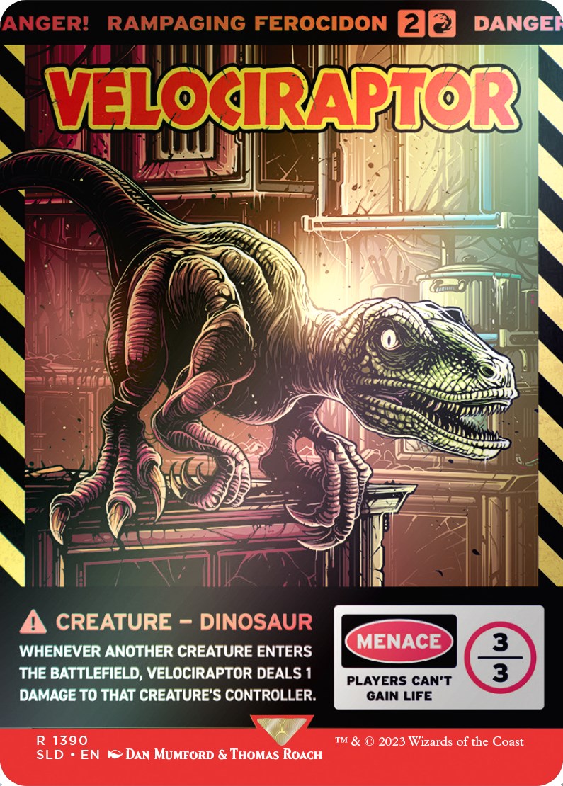 Velociraptor - Rampaging Ferocidon (Rainbow Foil) [Secret Lair Drop Series] | GnG Games