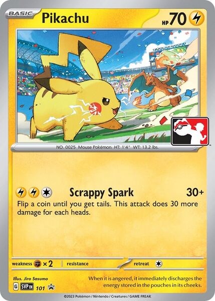 Pikachu (101) (Play Pokemon Promo) [League & Championship Cards] | GnG Games