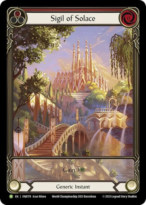 Sigil of Solace [FAB178] (Promo)  Rainbow Foil | GnG Games
