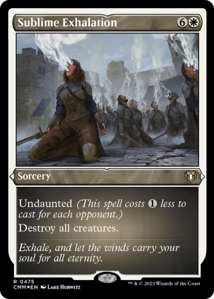 Sublime Exhalation (Foil Etched) [Commander Masters] | GnG Games