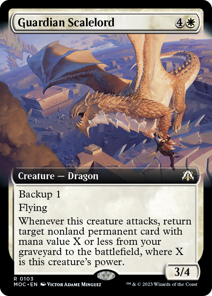 Guardian Scalelord (Extended Art) [March of the Machine Commander] | GnG Games