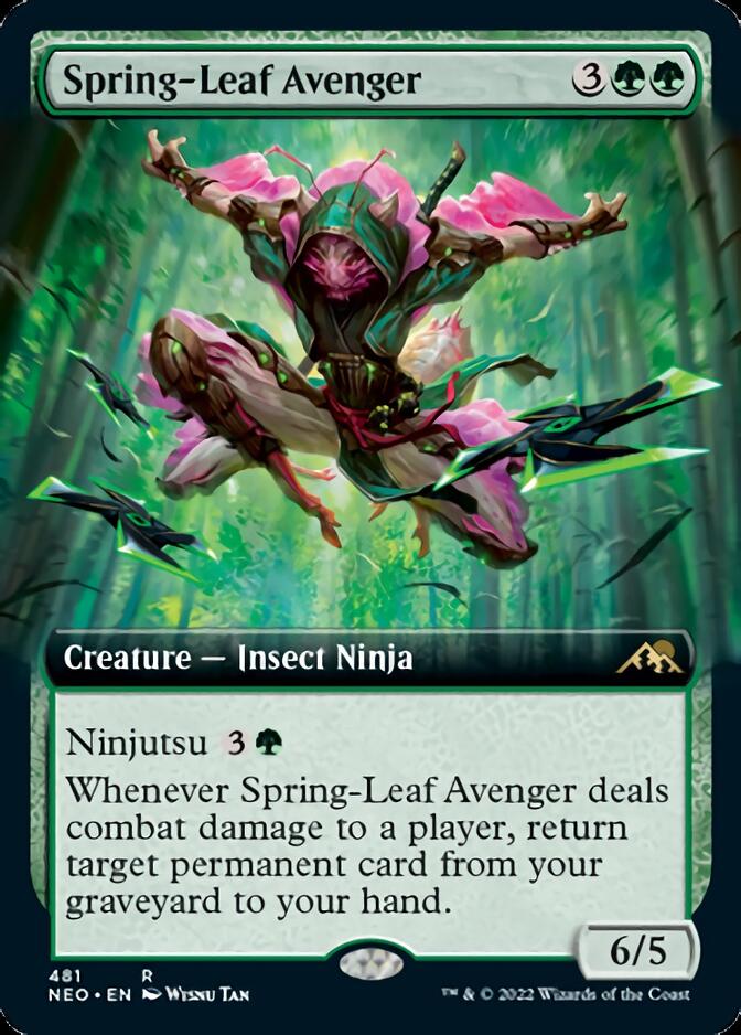 Spring-Leaf Avenger (Extended Art) [Kamigawa: Neon Dynasty] | GnG Games