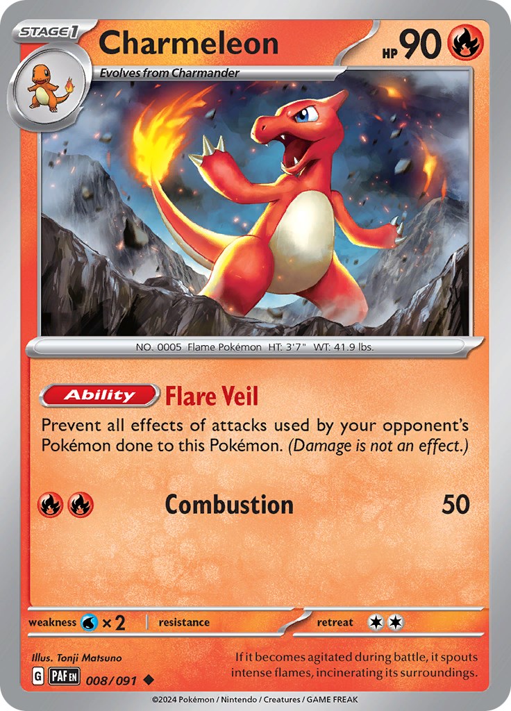 Charmeleon (008/091) [Scarlet & Violet: Paldean Fates] | GnG Games