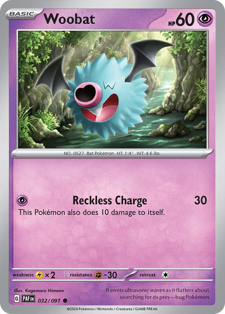 Woobat (032/091) [Scarlet & Violet: Paldean Fates] | GnG Games