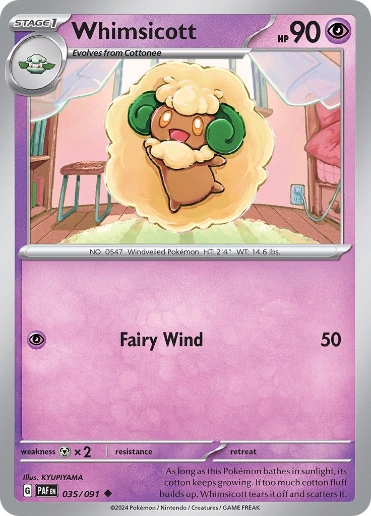 Whimsicott (035/091) [Scarlet & Violet: Paldean Fates] | GnG Games