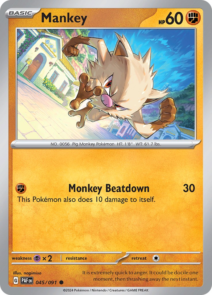 Mankey (045/091) [Scarlet & Violet: Paldean Fates] | GnG Games