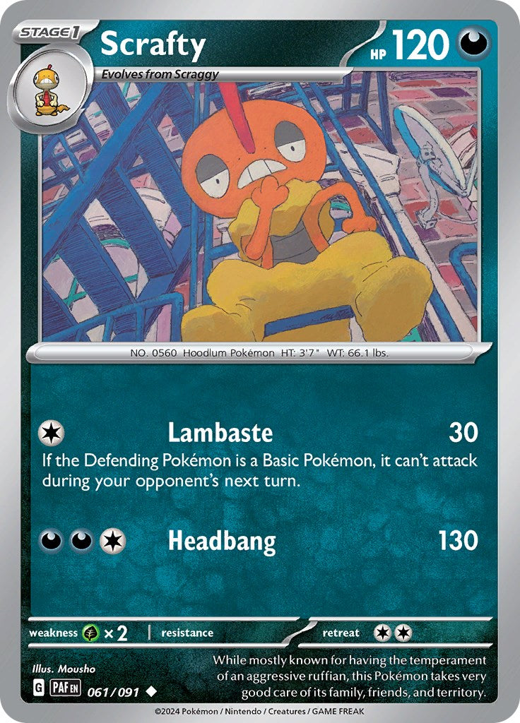 Scrafty (061/091) [Scarlet & Violet: Paldean Fates] | GnG Games