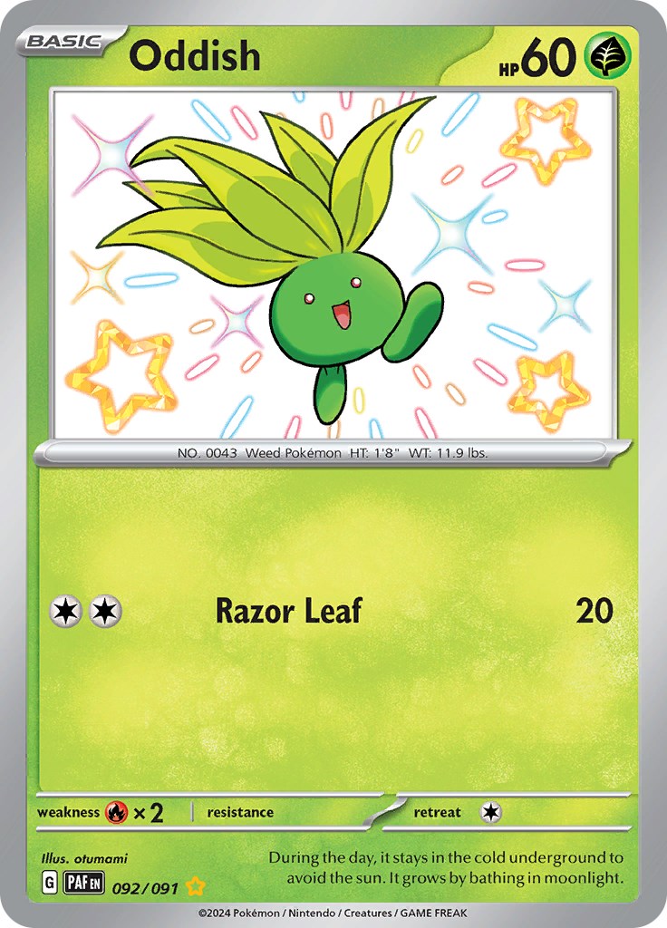 Oddish (092/091) [Scarlet & Violet: Paldean Fates] | GnG Games