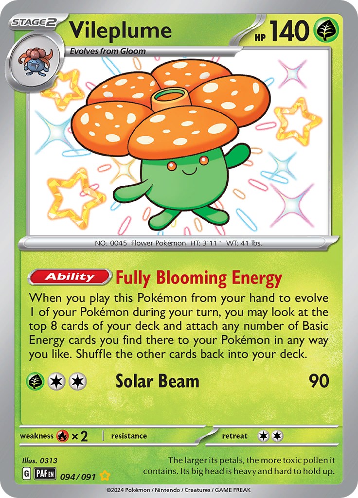 Vileplume (094/091) [Scarlet & Violet: Paldean Fates] | GnG Games